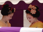 Geisha au Festival des Apricots Kitano Tenmangu Kyoto
