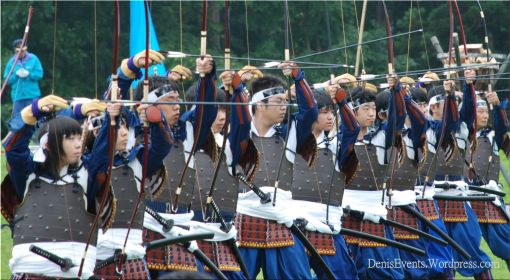 Archery at the 2009 Date Samurai Matsuri in Hokkaido